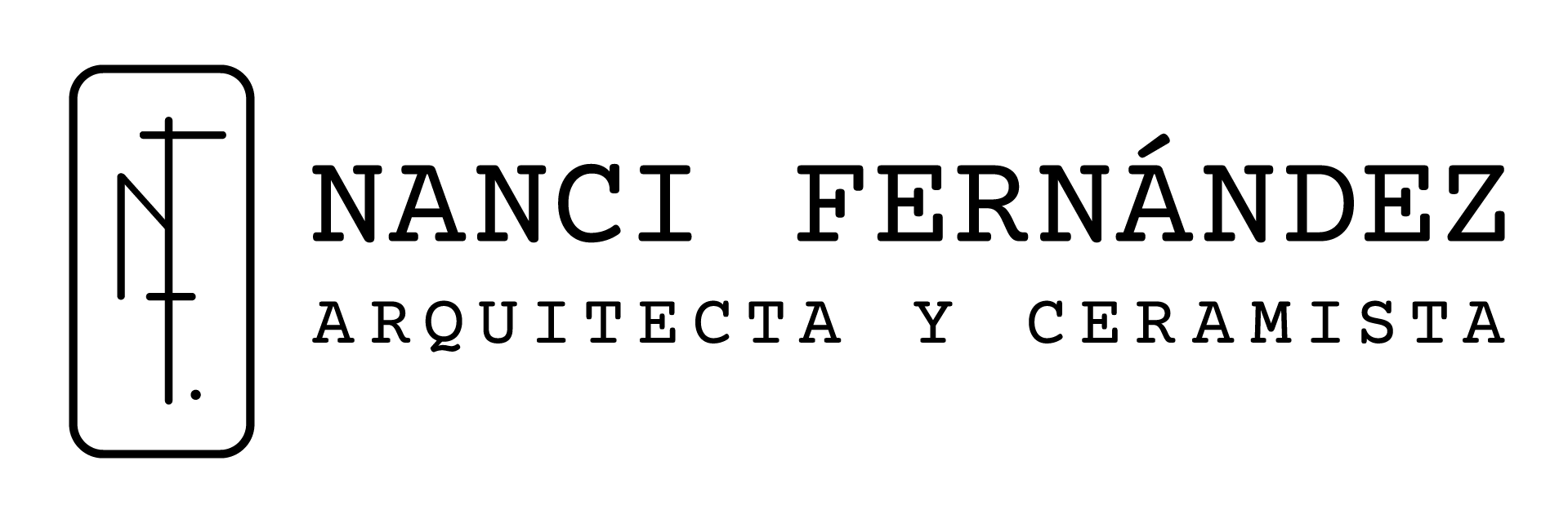 Nanci Fernández Logo Negro